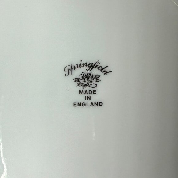 Springfield England All Flower Salad Plate - Set of 2, Chintz Style, Pink Backgr - Picture 5 of 5